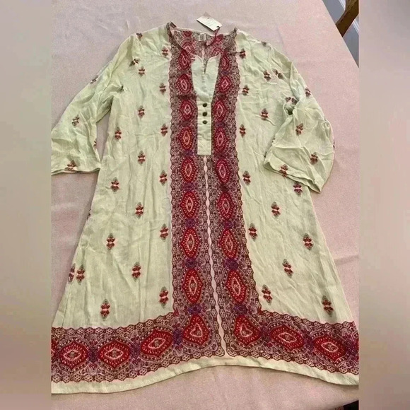 Anthropologie Women's Raga Boho Tunic Dress  viscose NEW size medium - Picture 2 of 14